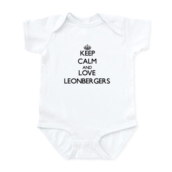 CafePress - Keep Calm And Love Leonbergers Body Suit - Baby Light Bodysuit, Size Newborn - 24 Months