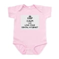 thumbnail image 1 of CafePress - Keep Calm And Love Your Dental Hygienist Body Suit - Baby Light Bodysuit, Size Newborn - 24 Months, 1 of 4