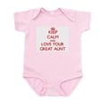 thumbnail image 1 of CafePress - Keep Calm And Love Your Great Aunt Body Suit - Baby Light Bodysuit, Size Newborn - 24 Months, 1 of 4