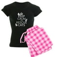 thumbnail image 1 of CafePress - Keep Calm And Rescue Cats Pajamas - Women's Dark Pajamas, 1 of 4