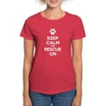 thumbnail image 1 of CafePress - Keep Calm And Rescue On Animal Rescue T Shirt - Women's Traditional Fit Dark T-Shirt, 1 of 4
