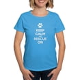 thumbnail image 1 of CafePress - Keep Calm And Rescue On Animal Rescue T Shirt - Women's Traditional Fit Dark T-Shirt, 1 of 4