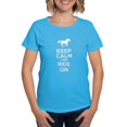 thumbnail image 1 of CafePress - Keep Calm And Ride On Women's Dark T Shirt - Women's Traditional Fit Dark T-Shirt, 1 of 4