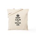 thumbnail image 1 of CafePress - Keep Calm And Salsa On Tote Bag - Unisex Canvas Tote Bag, Beige, 1-Piece, 1 of 6