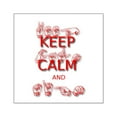 thumbnail image 1 of CafePress - Keep Calm And Sign In Sign Language Sticker - Square Sticker 3" x 3", 1 of 1