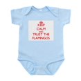 thumbnail image 1 of CafePress - Keep Calm And Trust The Flamingos Body Suit - Baby Light Bodysuit, Size Newborn - 24 Months, 1 of 4