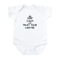 thumbnail image 1 of CafePress - Keep Calm And Trust Your Lawyer Body Suit - Baby Light Bodysuit, Size Newborn - 24 Months, 1 of 4