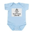 thumbnail image 1 of CafePress - Keep Calm And Trust Your Lawyer Body Suit - Baby Light Bodysuit, Size Newborn - 24 Months, 1 of 4