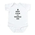 thumbnail image 1 of CafePress - Keep Calm And Waddle On Body Suit - Baby Light Bodysuit, Size Newborn - 24 Months, 1 of 4