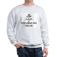 thumbnail image 1 of CafePress - Keep Calm By Focusing On Oscar Sweatshirt - Crew Neck Sweatshirt, 1 of 4