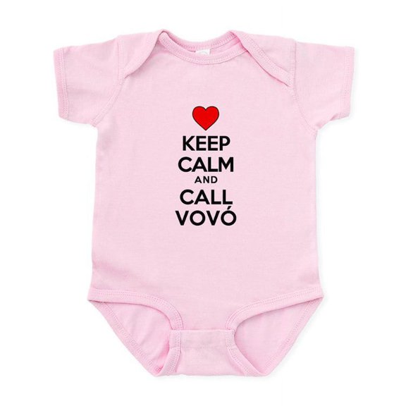 CafePress - Keep Calm Call Vovo Body Suit - Baby Light Bodysuit, Size Newborn - 24 Months