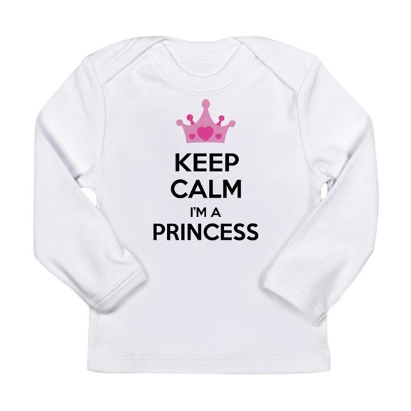 CafePress - Keep Calm I'm A Princess Long Sleeve Infant T Shir - Long Sleeve Infant T-Shirt