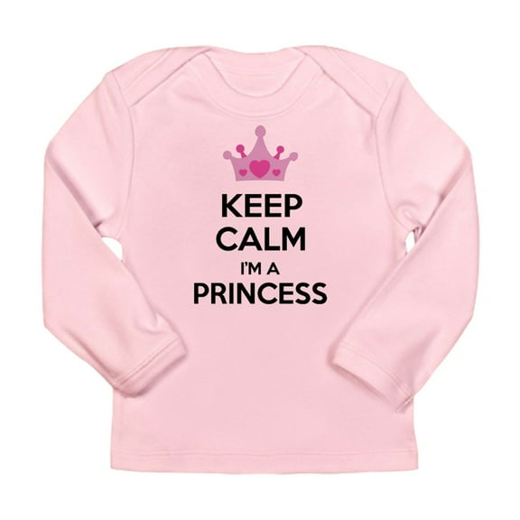 CafePress - Keep Calm I'm A Princess Long Sleeve Infant T Shir - Long Sleeve Infant T-Shirt
