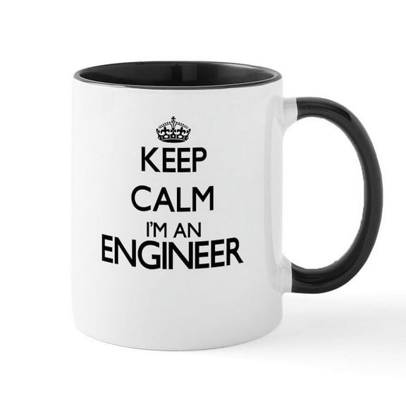 CafePress - Keep Calm I'm An Engineer Mugs - 11 oz Ceramic Mug - Novelty Coffee Tea Cup