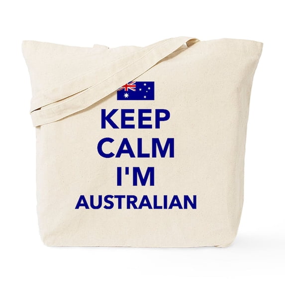 CafePress - Keep Calm I'm Australian - Unisex Canvas Tote Bag, Beige, 1-Piece