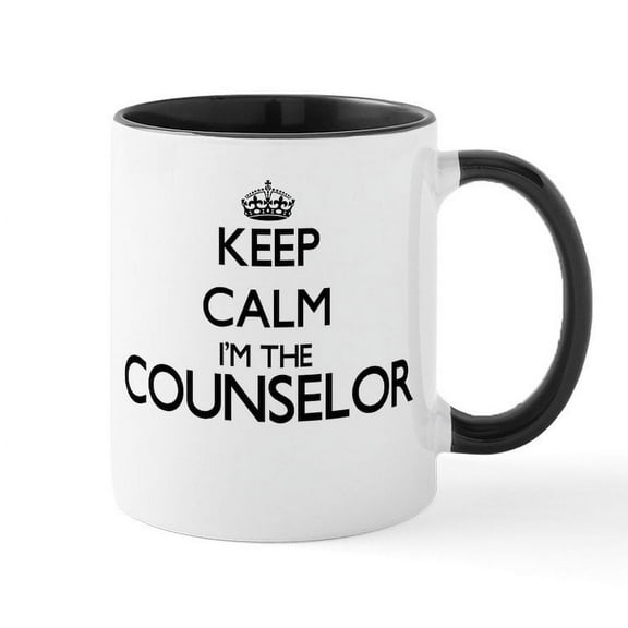 CafePress - Keep Calm I'm The Counselor Mugs - 11 oz Ceramic Mug - Novelty Coffee Tea Cup