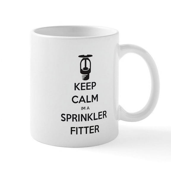 CafePress - Keep Calm Im A Sprinkler Fitter Mugs - 11 oz Ceramic Mug - Novelty Coffee Tea Cup