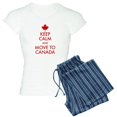 thumbnail image 1 of CafePress - Keep Calm Move To Canada - Women's Light Pajamas, 1 of 4