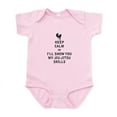 thumbnail image 1 of CafePress - Keep Calm Or I'll Show You My Jiu Jitsu Skills Bod - Baby Light Bodysuit, Size Newborn - 24 Months, 1 of 4