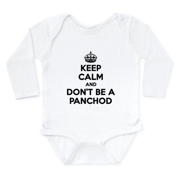 CafePress - Keep Calm.. Panchod. Body Suit - Long Sleeve Cotton Baby Bodysuit