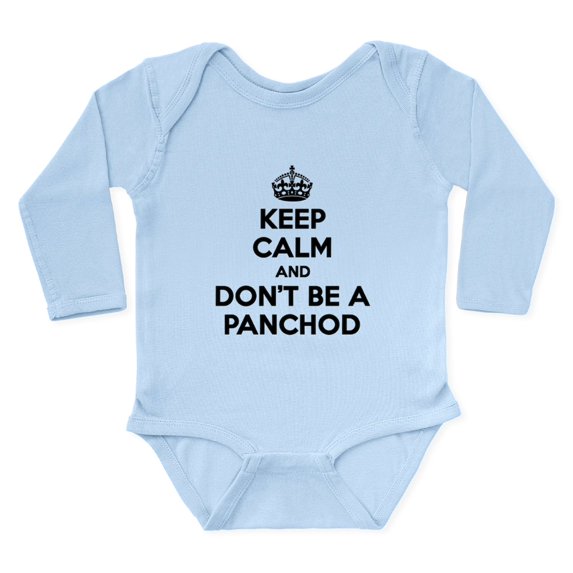 CafePress - Keep Calm.. Panchod. Body Suit - Long Sleeve Cotton Baby Bodysuit
