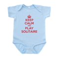 thumbnail image 1 of CafePress - Keep Calm Play Solitaire Infant Bodysuit - Baby Light Bodysuit, Size Newborn - 24 Months, 1 of 4
