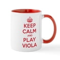 thumbnail image 1 of CafePress - Keep Calm Play Viola Mug - 11 oz Ceramic Mug - Novelty Coffee Tea Cup, 1 of 4