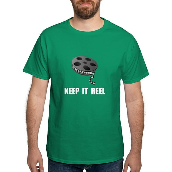CafePress - Keep Movie Reel Dark T Shirt - Men's Classic Graphic Cotton T-Shirt
