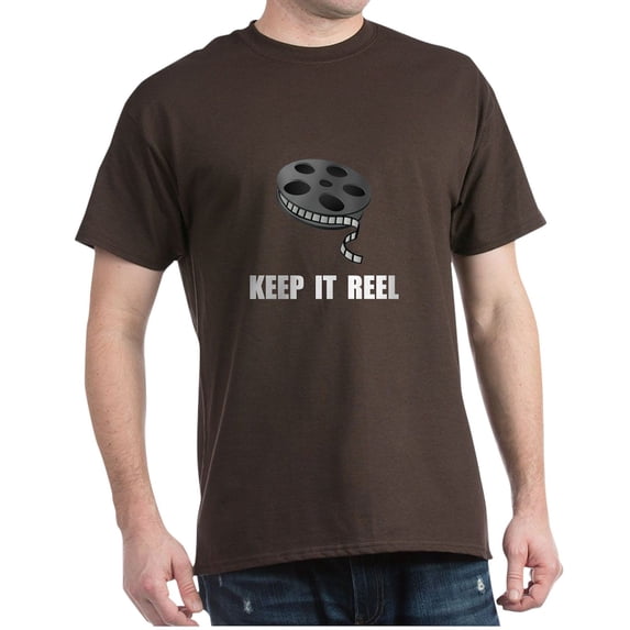 CafePress - Keep Movie Reel Dark T Shirt - Men's Classic Graphic Cotton T-Shirt
