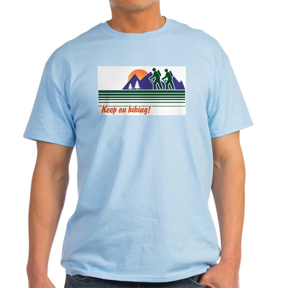CafePress - Keep On Hiking Light T Shirt - Men's Classic Graphic T-Shirt