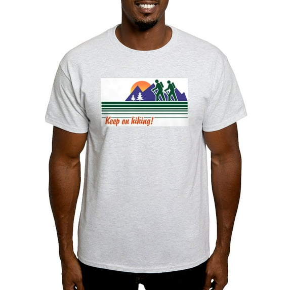 CafePress - Keep On Hiking Light T Shirt - Men's Classic Graphic T-Shirt