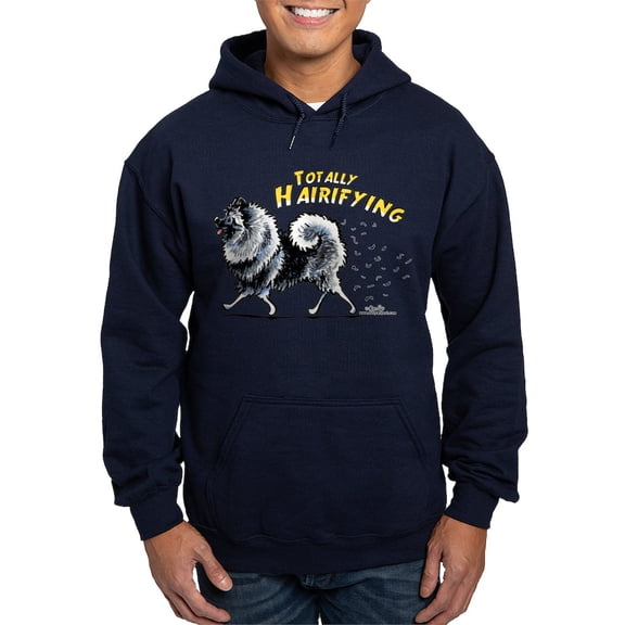 CafePress - Keeshond Hairifying Hoodie (Dark) - Pullover Hoodie, Classic, Comfortable Hooded Sweatshirt