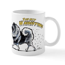 CafePress - Keeshond Hairifying Mug - 11 oz Ceramic Mug - Novelty Coffee Tea Cup