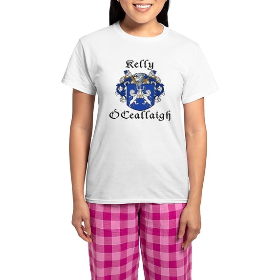 CafePress - Kelly In Irish & English Women's Light Pajamas - Women's Short Sleeve Print T-Shirt and Pants Light Cotton Pajama Set