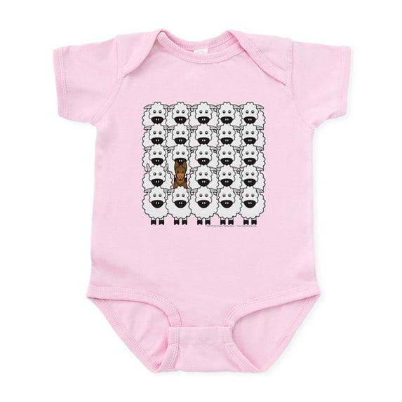 CafePress - Kelpie And Sheep Infant Bodysuit - Baby Light Bodysuit, Size Newborn - 24 Months