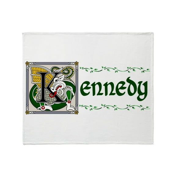 CafePress - Kennedy Celtic Dragon Throw Blanket - Soft Fleece Throw Blanket, 50"x60" for All Ages