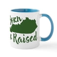 thumbnail image 1 of CafePress - Kentucky Born & Raised Mug - 11 oz Ceramic Mug - Novelty Coffee Tea Cup, 1 of 4
