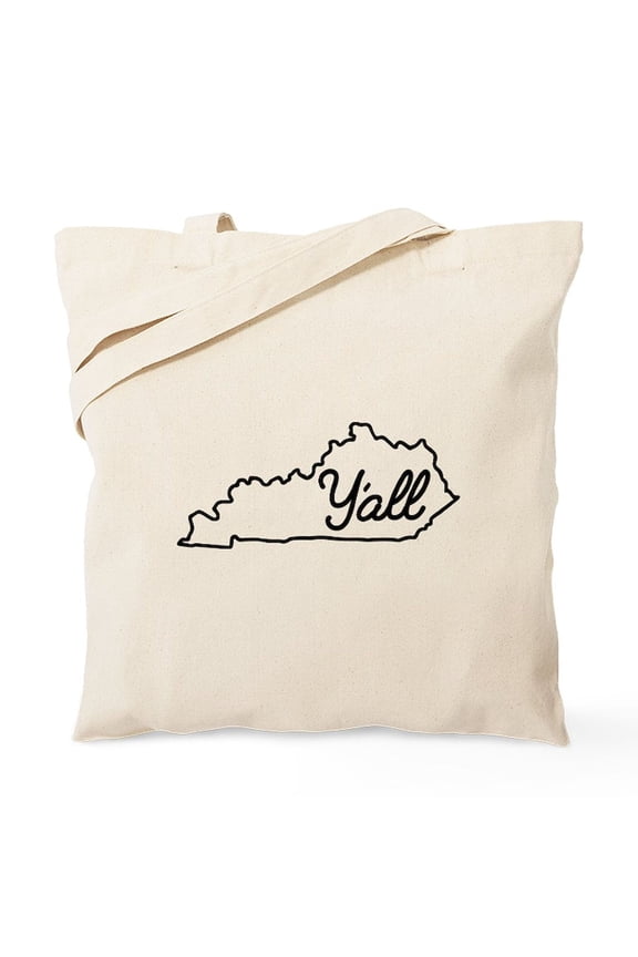- Kentucky Y'all Tote Bag - Unisex Canvas Tote Bag, Beige, 1-Piece