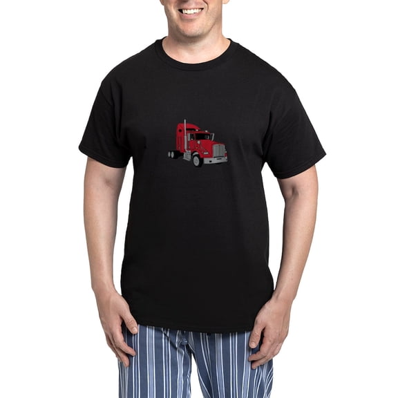 CafePress - Kenworth Tractor Pajamas - Men's Dark Loose Fit Cotton Pajama Set