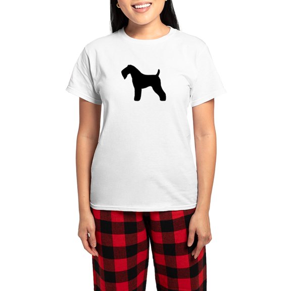 CafePress - Kerry Blue Terrier Women's Light Pajamas - Women's Short Sleeve Print T-Shirt and Pants Light Cotton Pajama Set