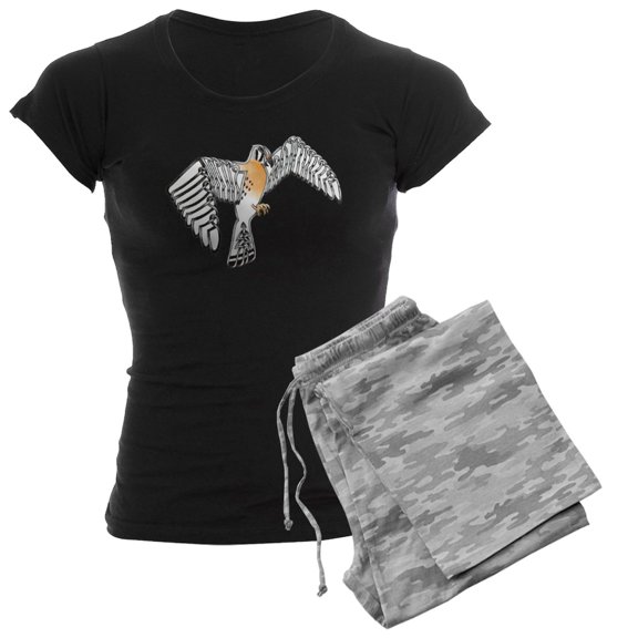 CafePress - Kestrel Pajamas - Women's Short Sleeve Print T-Shirt and Pants Dark Cotton Pajama Set