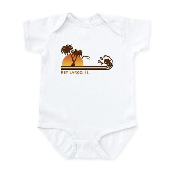 CafePress - Key Largo Infant Bodysuit - Baby Light Bodysuit, Size Newborn - 24 Months