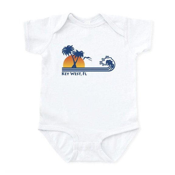 CafePress - Key West Infant Bodysuit - Baby Light Bodysuit, Size Newborn - 24 Months