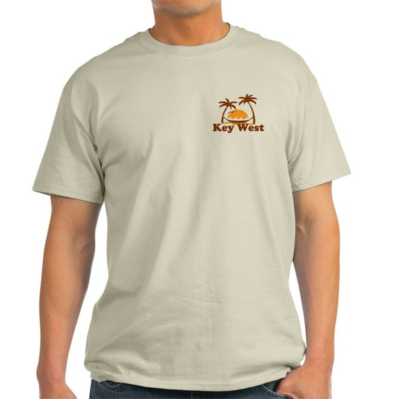 CafePress - Key West Palm Trees Design. Light T Shirt - Men's Classic Graphic T-Shirt