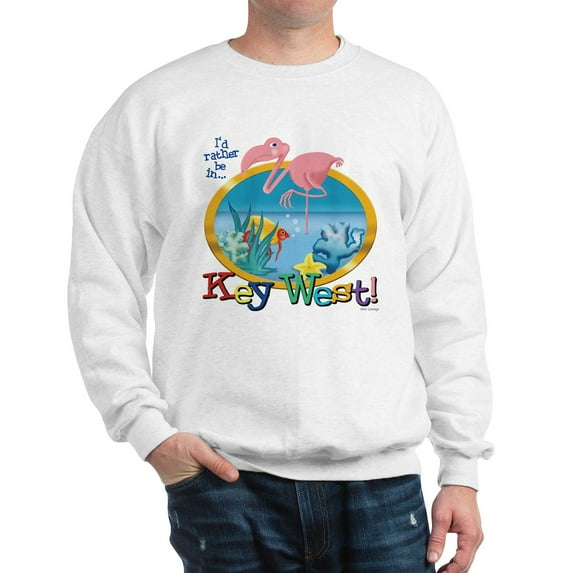 CafePress - Key West Sweatshirt - Crew Neck Sweatshirt