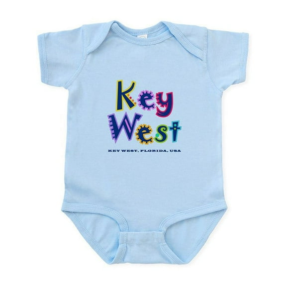 CafePress - Key West Tropical Type Infant Bodysuit - Baby Light Bodysuit, Size Newborn - 24 Months