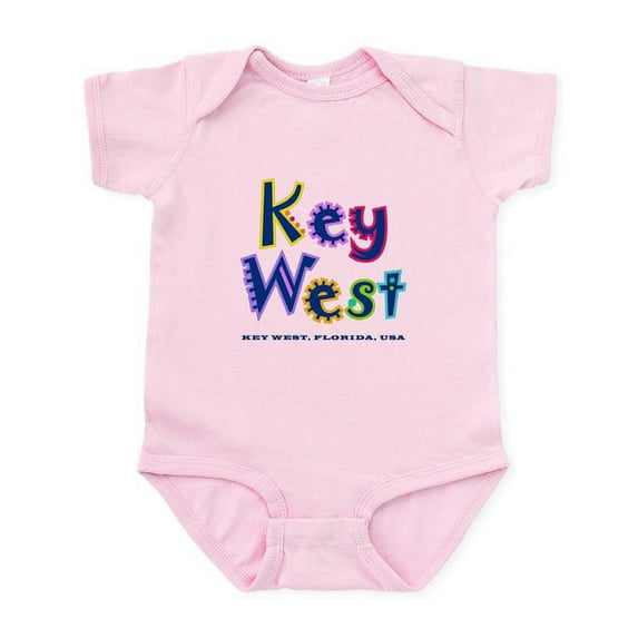 CafePress - Key West Tropical Type Infant Bodysuit - Baby Light Bodysuit, Size Newborn - 24 Months