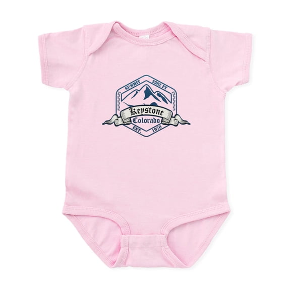 CafePress - Keystone Ski Resort Colorado Body Suit - Baby Light Bodysuit, Size Newborn - 24 Months