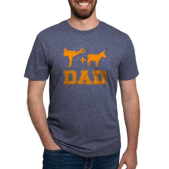 CafePress - Kick @Ss Dad T Shirt - Mens Tri-blend T-Shirt