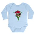 thumbnail image 1 of CafePress - Kicking Spirit Happy Holidays Long Sleeve Infant B - Long Sleeve Cotton Baby Bodysuit, 1 of 4